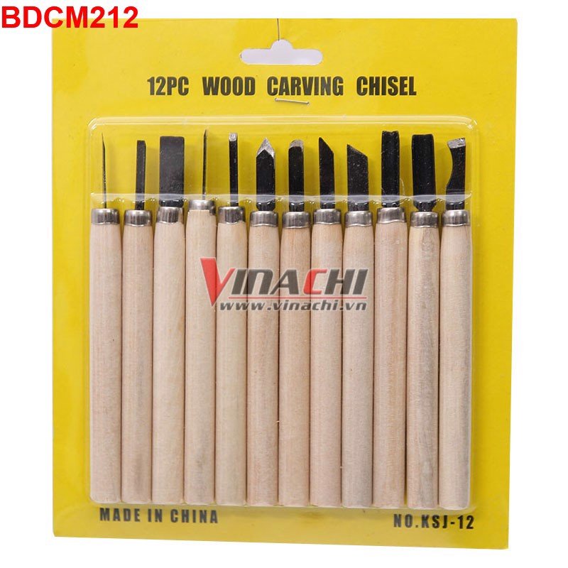 Bộ đục chạm khắc mini loại 2 - 12 món