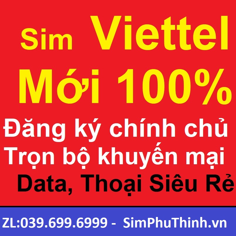 Sim Viettel số đẹp, Sim đẹp tự chọn, Sim chưa kích hoạt