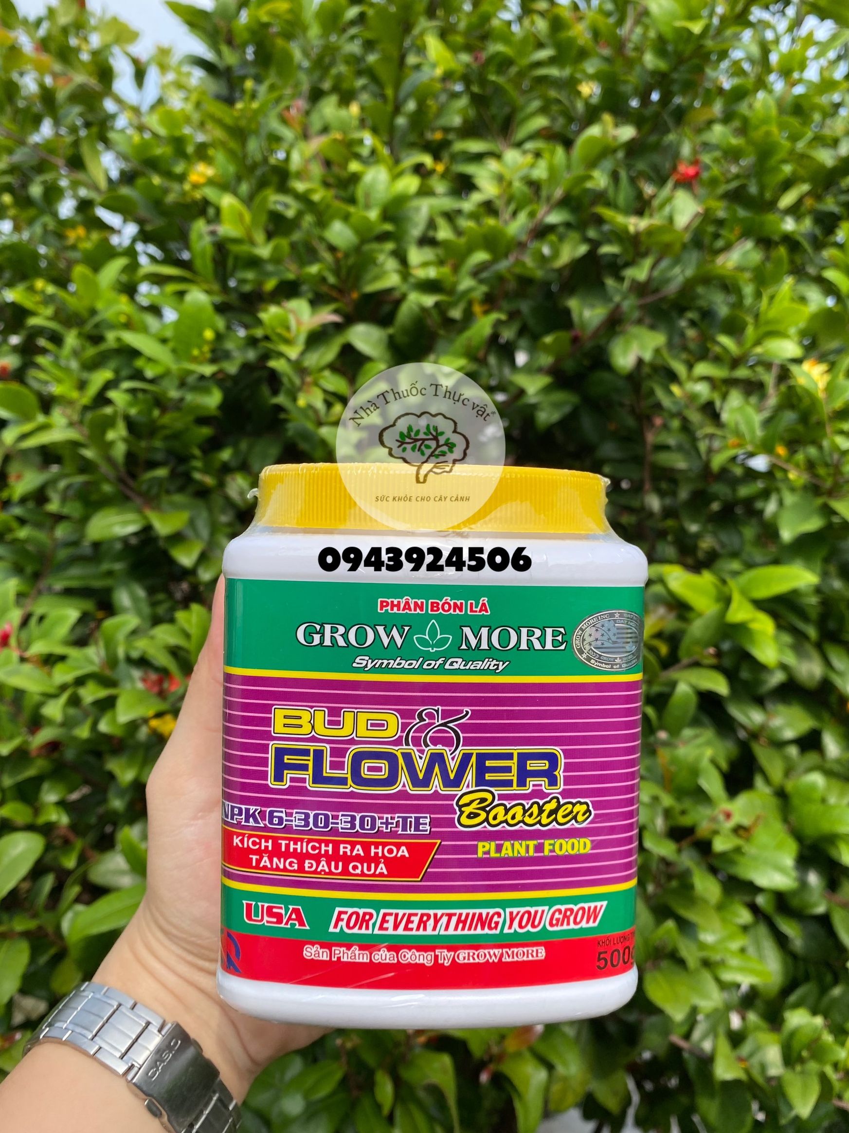 500gr phân bón lá growmore bud flower 6 30 30+te kích ra hoa cho lan cây cảnh