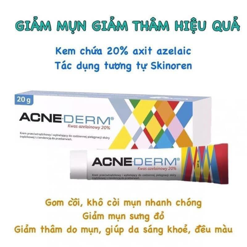 Kem giảm mụn, mờ thâm Acne-Derm Kwas Azelainowy 20% 20g