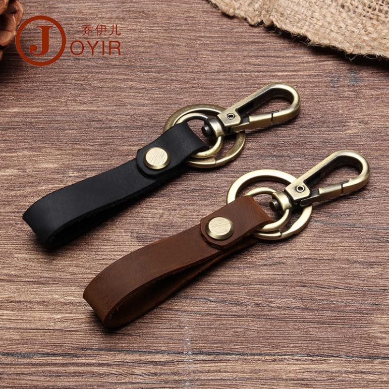 !!!móc chìa khoá da bò thật - handmade 100% - khoá đồng _dn5021