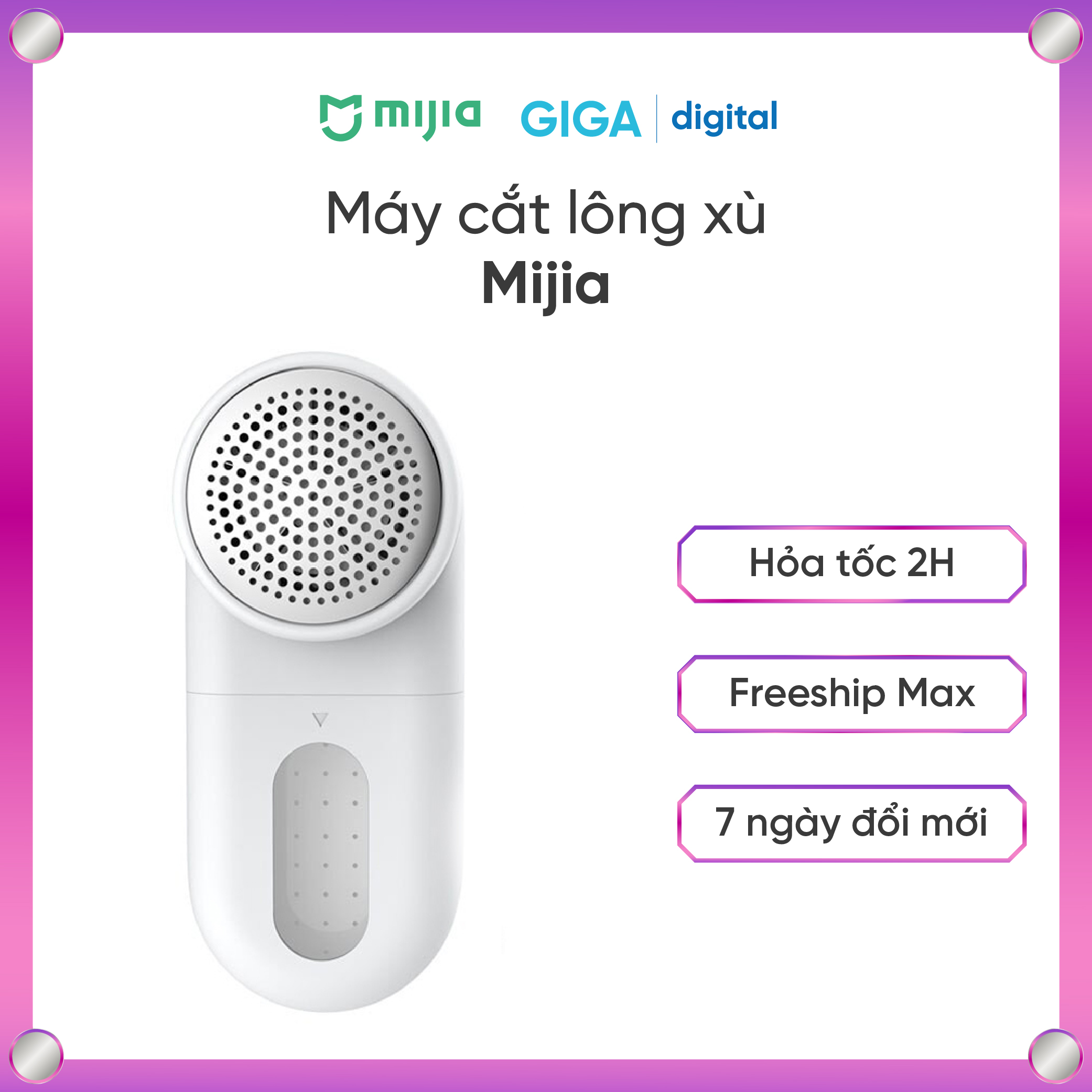 [ Hỏa tốc HN - HCM ]   Máy cắt lông xù quần áo Mijia Xiaomi MQXJQ01KL | Bộ 5 lưỡi dao inox sắc bén cắt và hút sạch sợi thừa | Máy cắt lông vải len, dạ, cotton.....