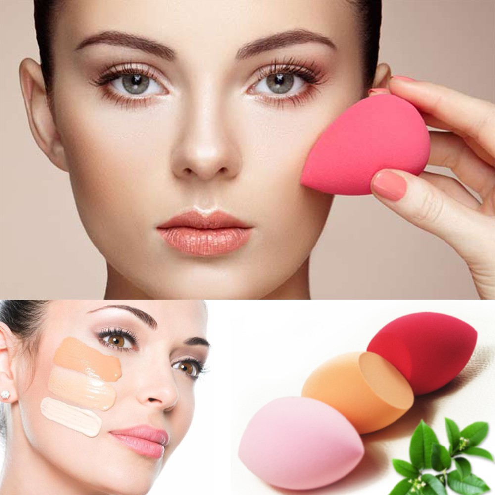 Bông Mút Tán Nền Trang Điểm Hình Trứng, Chức Năng Đánh Nền Makeup Căng Mịn Tiện Dụng