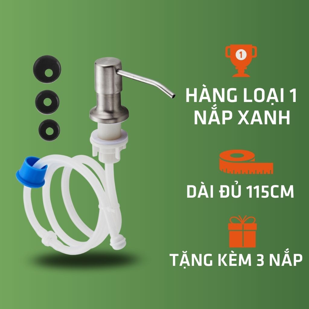 Bộ vòi bơm nước rửa chén, rửa bát cao cấp, bộ vòi hút nước rửa chén âm gắn với bồn rửa, đầu inox 304 siêu bền ,vòi hút nước rửa chén dây dẫn silicon dài 1,2m