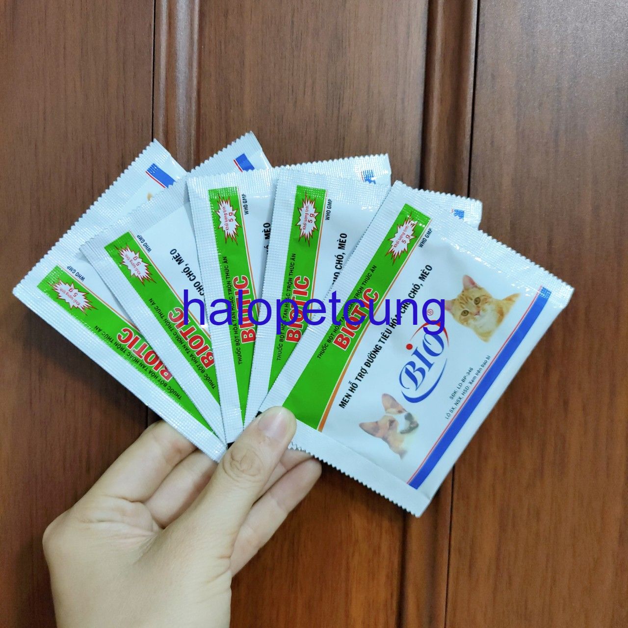 Men hỗ trợ tiêu hoá bio chó mèo, gói 5gam
