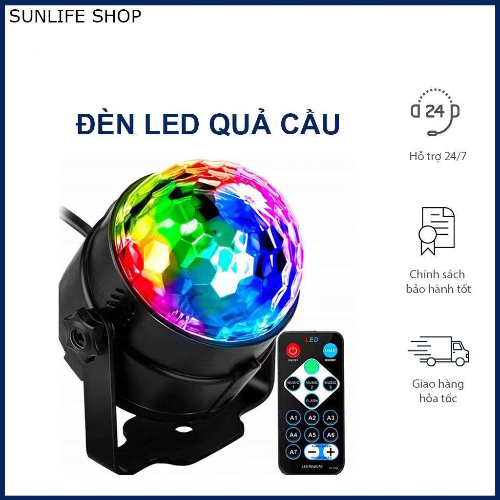 Đèn LED 7 màu vũ trường cảm ứng nhạc bóng đèn LED trụ đèn LED 7 màu sân khấu chớp theo nhạc Đèn nháy theo nhạc đèn chớp 7 màu đèn trang trí đèn Led karaoke đèn Led vũ trườngĐèn laser ánh sáng laze cảm biến âm thanh