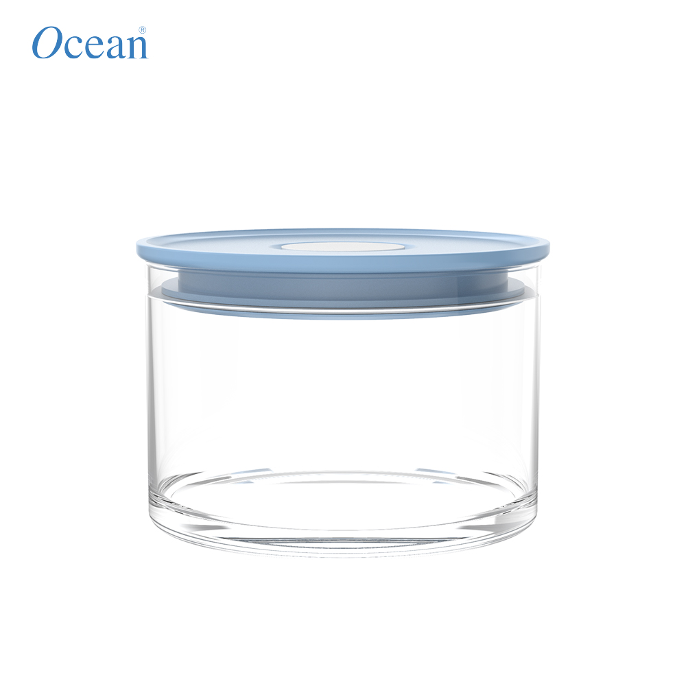 Hũ thủy tinh ocean nắp nhựa kín hơi norma 385ml - chính hãng
