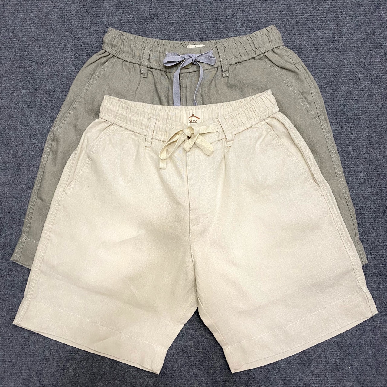 Quần Short Nam Linen Thoáng Mát Form Trên Gối