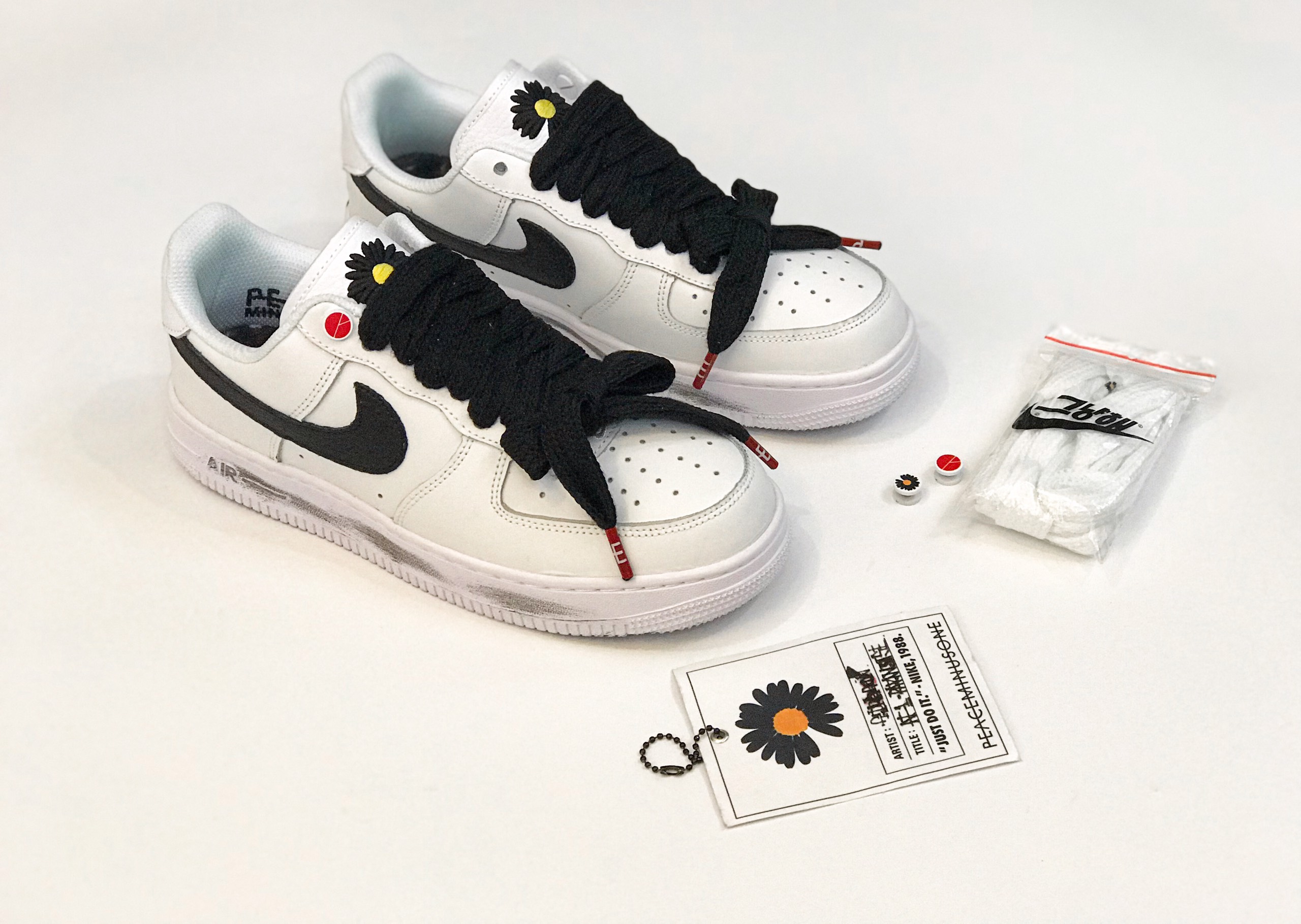 [HCM]Giày AF1 paranoise 20 nam nữ mới cao cấp êm bền đẹp hợp thời trang ( trắng đen+ có tróc sơn)