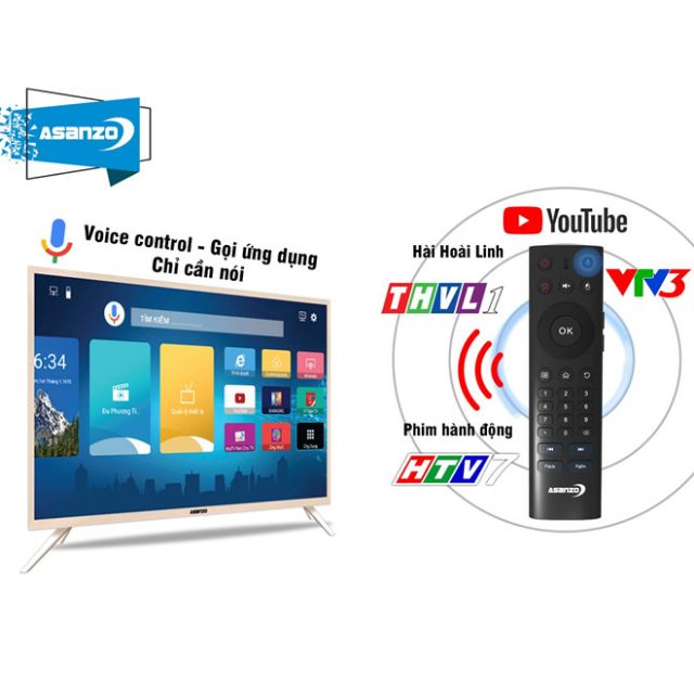 Asanzo tivi 43inch smart t voice full hd- model 43vs9