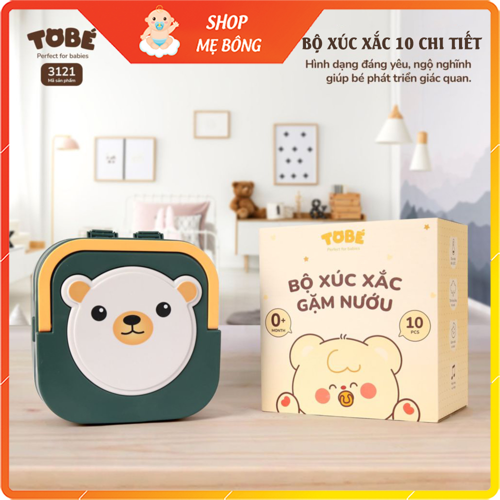 Đồ chơi xúc xắc gặm nướu tobe 10 chi tiết cao cấp - gợi mở trí tưởng tượng cho bé