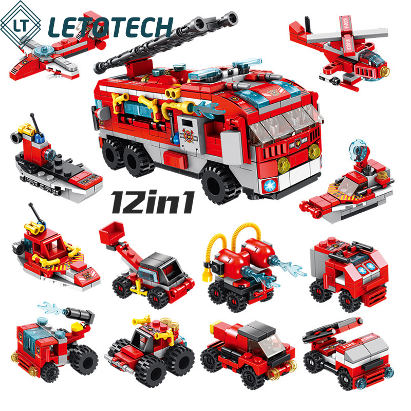 Lego city Xe cứu hỏa 12in1 561 chi tiết [freeship max]
