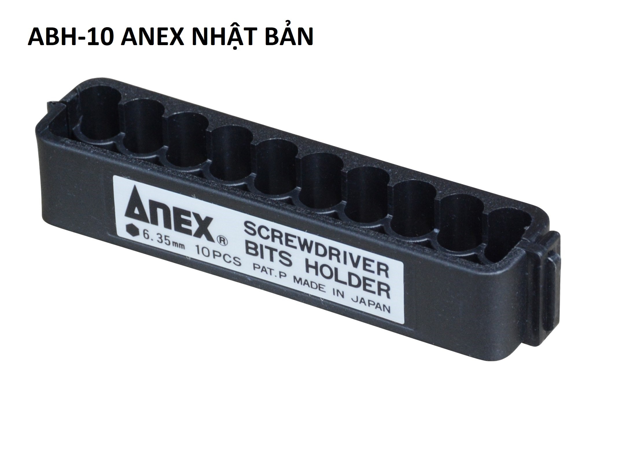 [HCM]Kệ đựng mũi vít 10 lỗ ABH-10 Anex Nhật Bản- Kệ đưng vật dụng- Kệ đựng tô vít- Phụ kiện dụng cụ cầm tay
