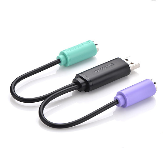 Cáp chuyển đổi usb 2.0 cổng ps/2 cho bàn phím chuột ugreen 20219