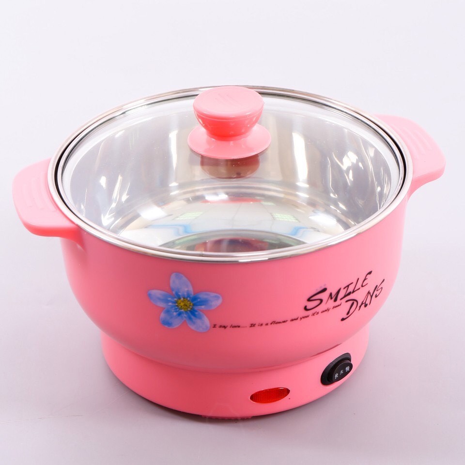 Nồi nẩu lẩu điện cooking pot size 24cm , nồi lẩu đa năng - chiên, xào, nấu ăn, nấu lẩu mini
