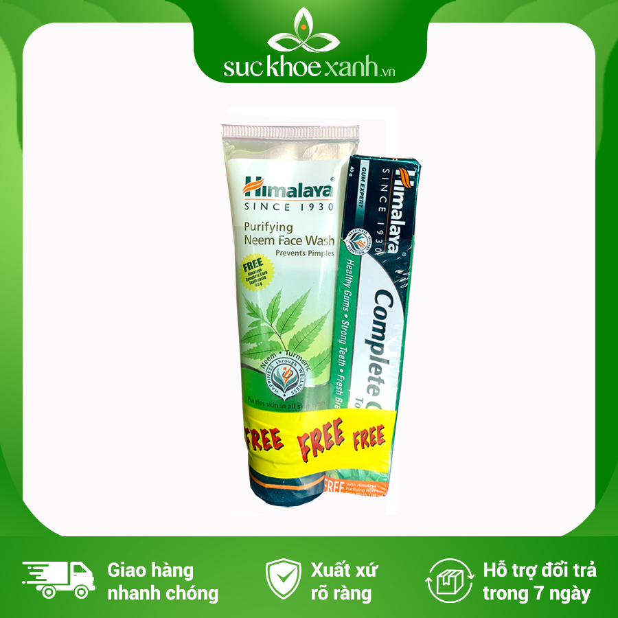 Sữa rửa mặt Neem Himalaya (100ml) [TẶNG KEM ĐÁNH RĂNG COMPLETE CARE 40g]