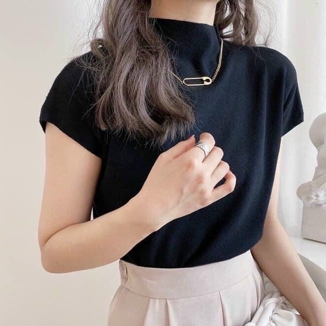 Áo len dệt kim kiểu tay hến che khuyết điểm nhiều màu