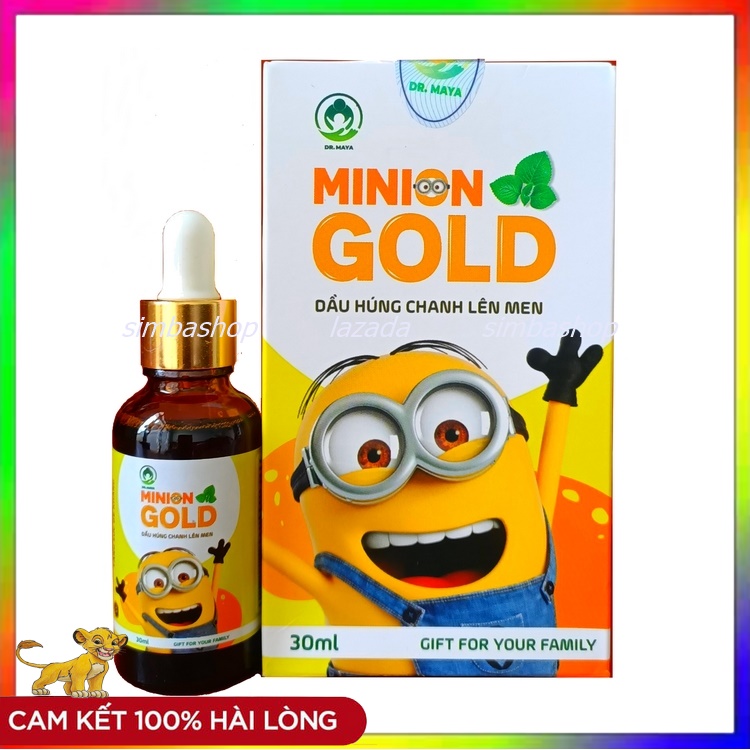 Dầu húng chanh minion gold, tinh dầu húng chanh minion gold 30ml. tinh dầu Iợi an 20ml