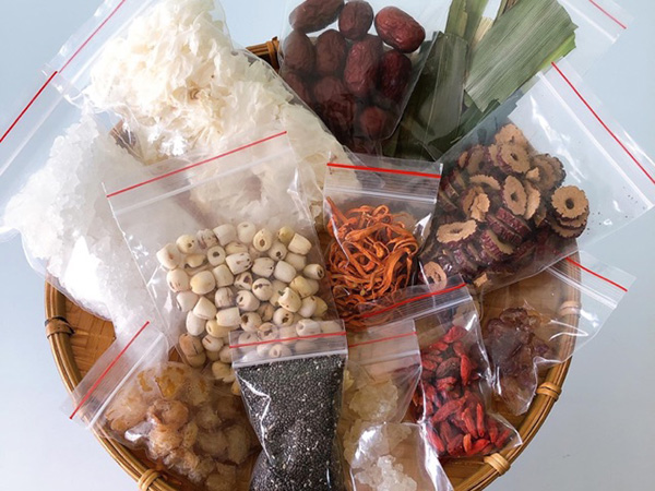 Combo sỉ 20 set chè dưỡng nhan 14 vị, 500g, có kèm táo tặng