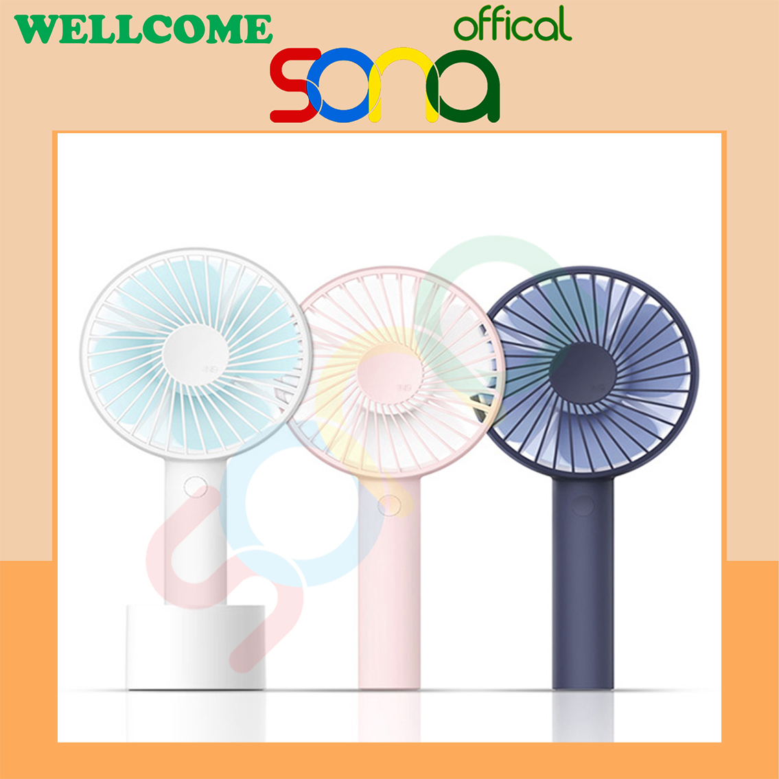Quạt cầm tay, quạt mini, tích điện N9 - Sonaoffical