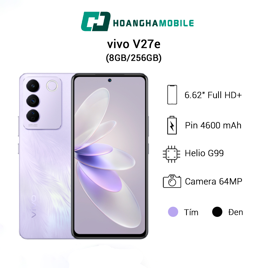 Điện thoại vivo v27e 8gb/256gb - chính hãng