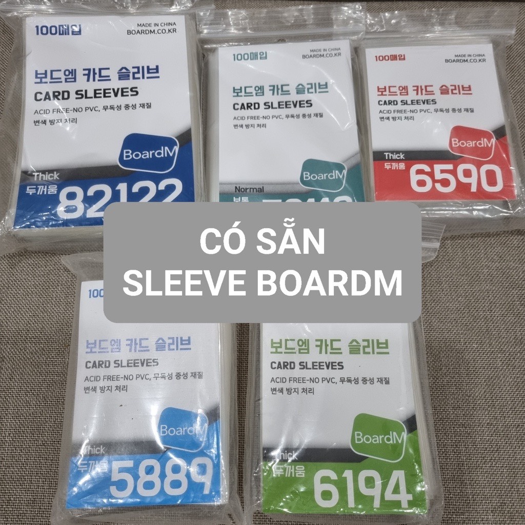 Sleeves boardm bọc card thẻ bài shopmeo48