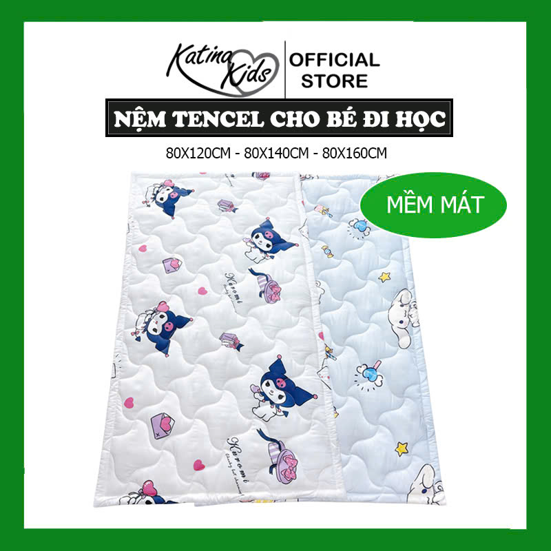 Nệm cho bé kích thước lớn, phù hợp bé đi tiểu học và trung học, nệm vải Tencel mềm mát
