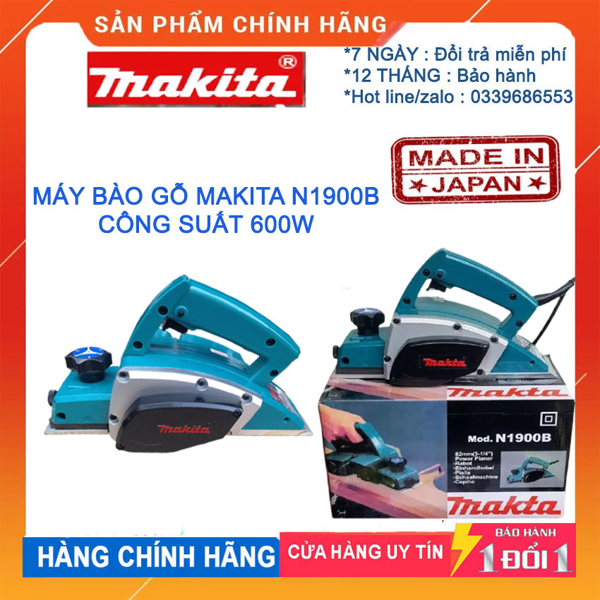 [HCM][ GIÁ GỐC - SALE SẬP SÀN ] MÁY BÀO GỖ MAKITA N1900B  Made in JAPAN. BẢO HÀNH 1 NĂM  GIÚP CHO VIỆC CHẾ TÁC  XỬ LÝ BỀ MẶT GỖ CỦA BẠN DỄ DÀNG HƠN BAO GIỜ HẾT