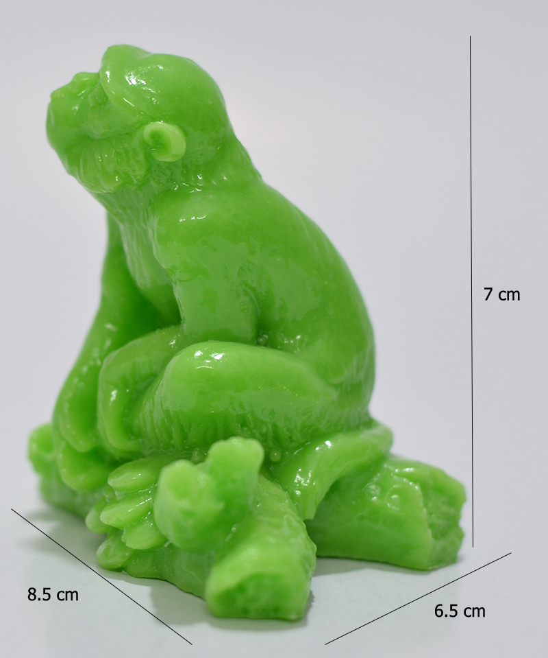 [HCM]Tượng đá trang trí Khỉ nhỏ màu xanh. Vật dụng trang trí nội thất đơn giản và tinh tế. Cam kết hàng chất lượng giá tốt.