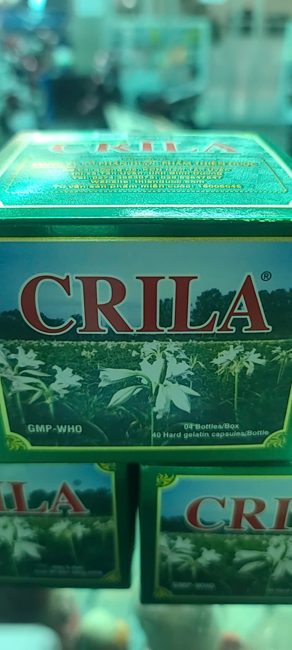 Crila có chứa hoạt chất chính là cao khô trinh nữ Crila 250 mg Hộp 4 Hộp lẻ x 40 Viên