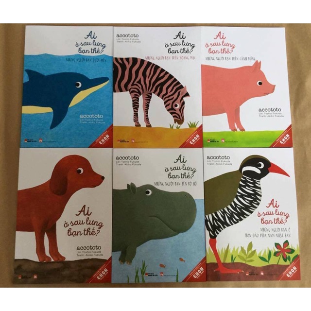 Combo Ehon Nhật Bản Ai Ở Sau Lưng Bạn Thế (Bộ 6Q): Dành Cho Trẻ Từ 0 - 3 Tuổi
