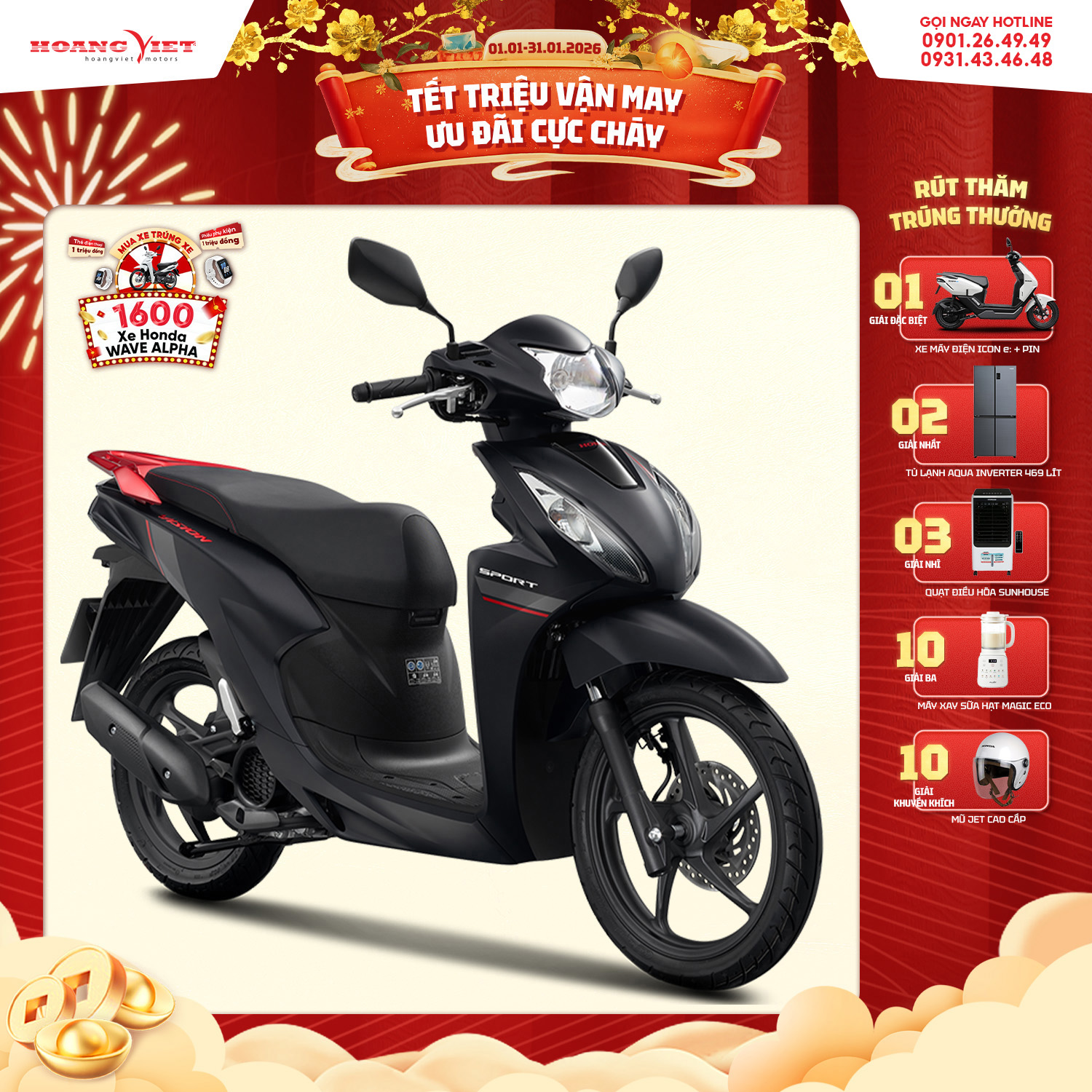  Xe Máy Honda Vision 110cc 2025 - Phiên Bản Thể Thao 