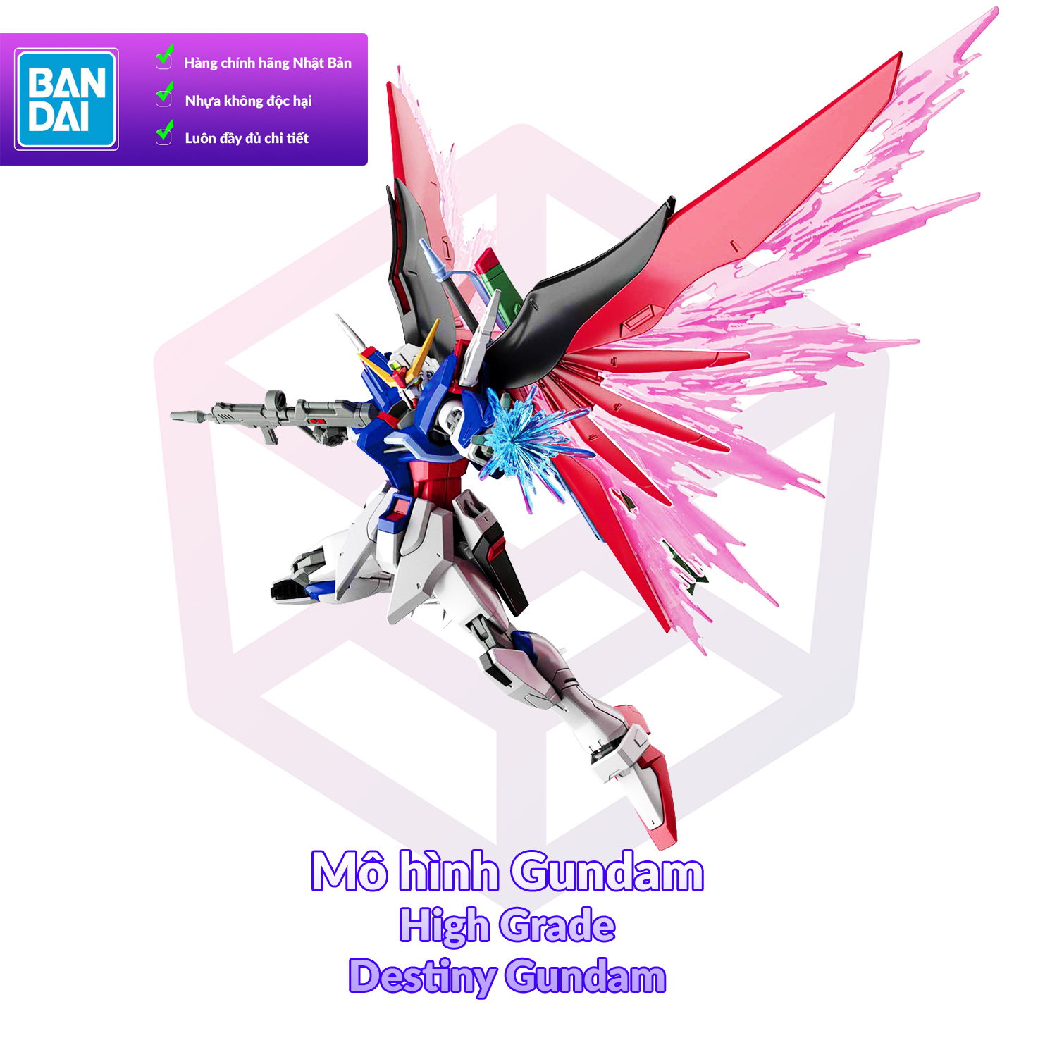 7-11 12 VOUCHER 8%Mô Hình Gundam Bandai HG CE 224 Destiny Gundam 1 144