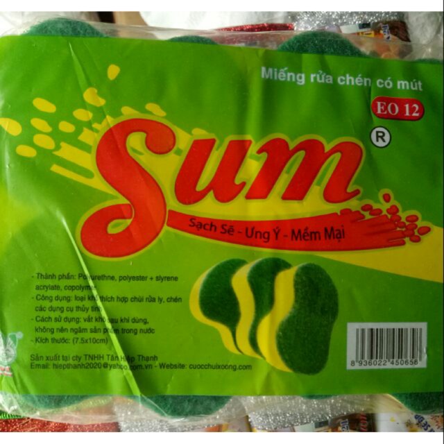 Miếng rửa chén có mút