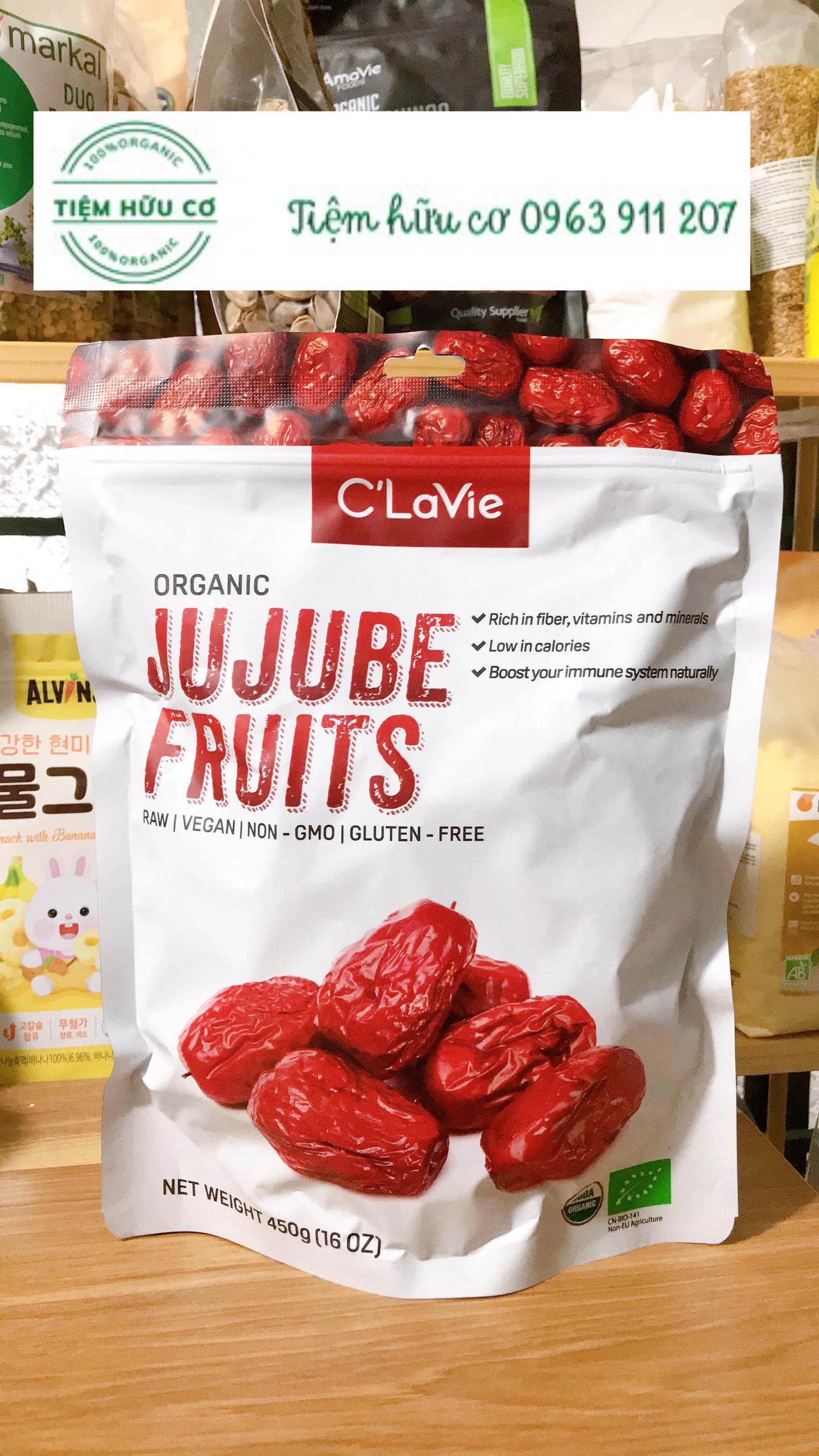 Táo đỏ hữu cơ c'lavie 450g-date:12/2023