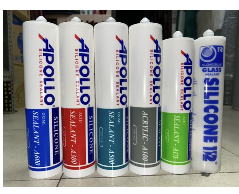 Keo silicone Apollo các loại A175, A300, A500, A600, 112 Glass