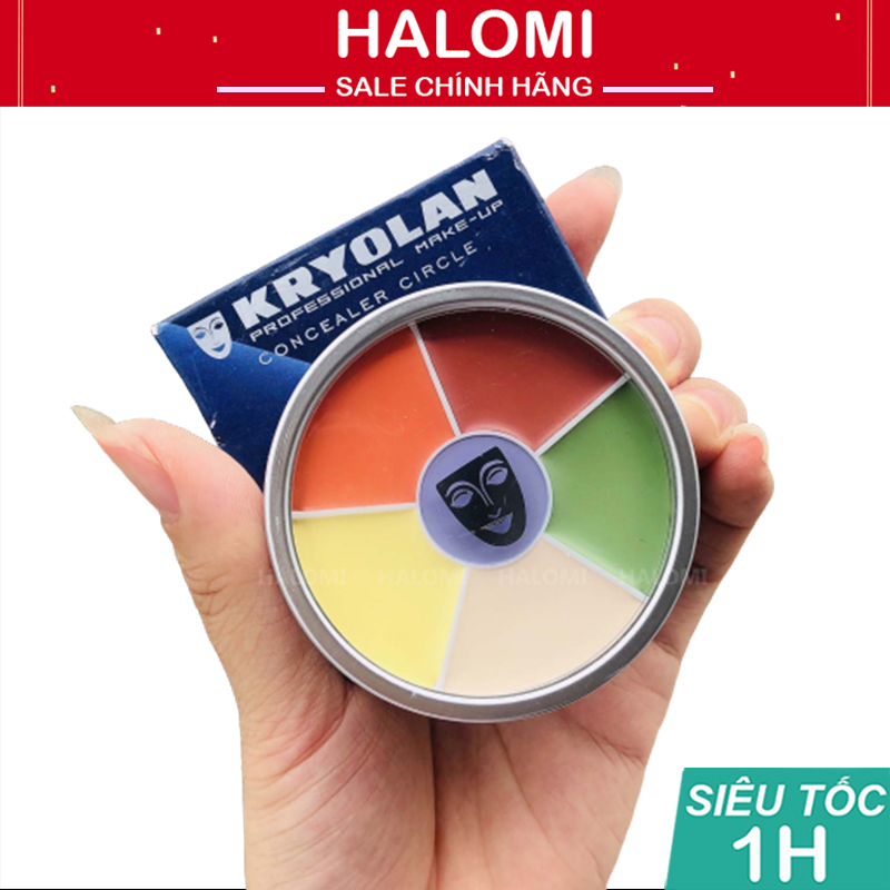 Kem Che Khuyết Điểm Kryolan Full Size Concealer Circle 6 ô HALOMI STORE