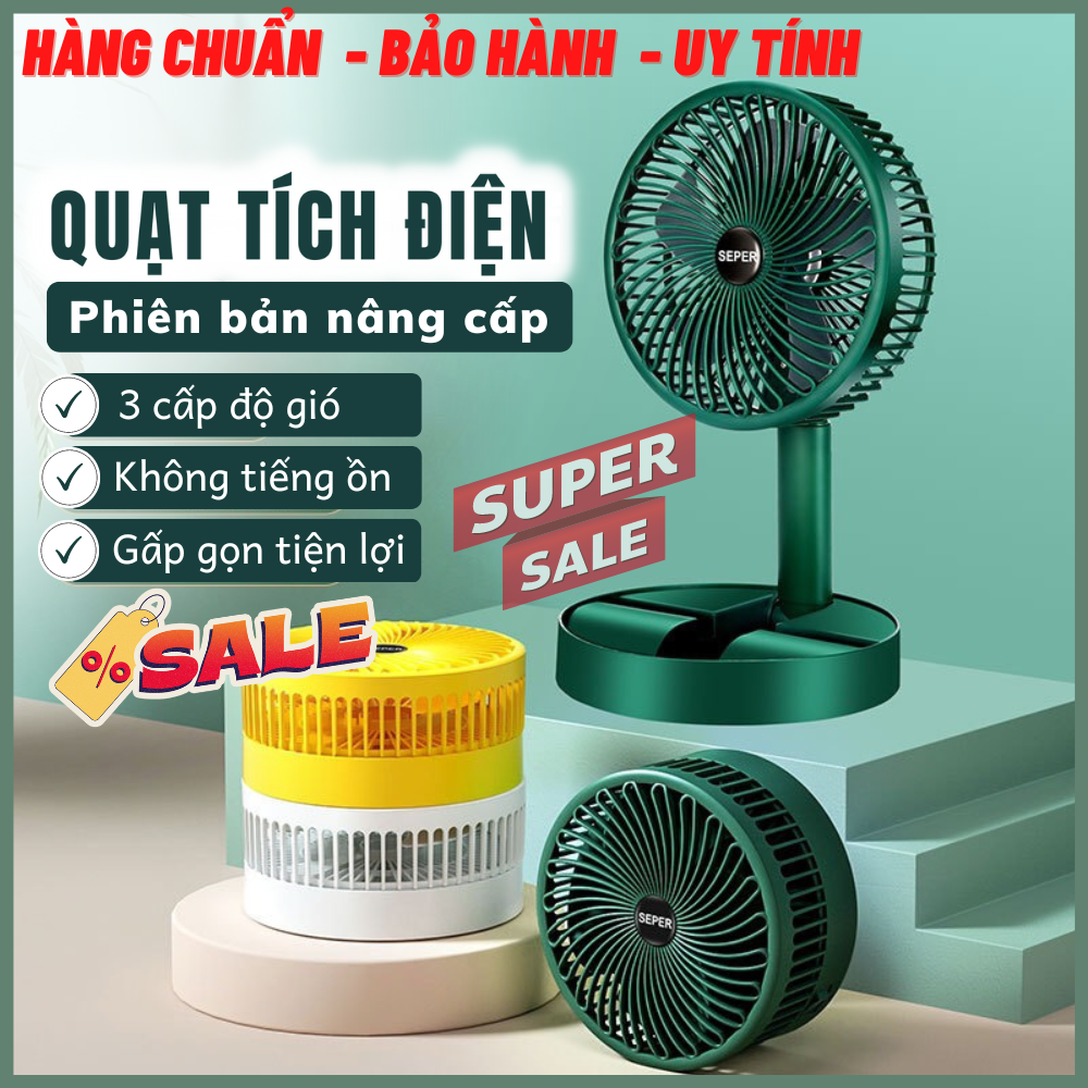 Quạt tích điện super fan, quạt để bàn 3 chế độ mát nhỏ gọn tiện lợi khi mang theo xoay linh hoạt 180 độ, quạt tích điện, quạt tích điện mini, quat sac điện mini, quạt mini, quạt sạc mini, quạt điện mini đi học