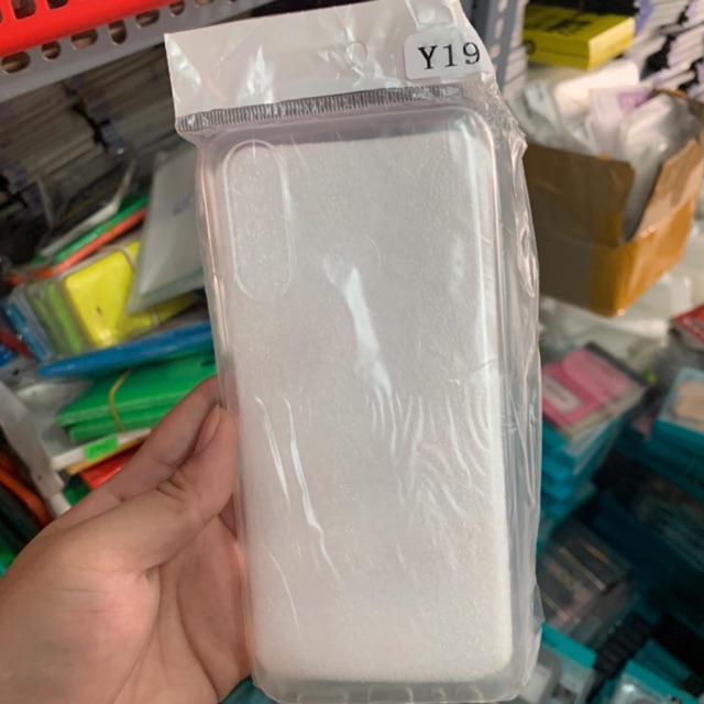 Ốp lưng silicon vivo y19 trong suốt