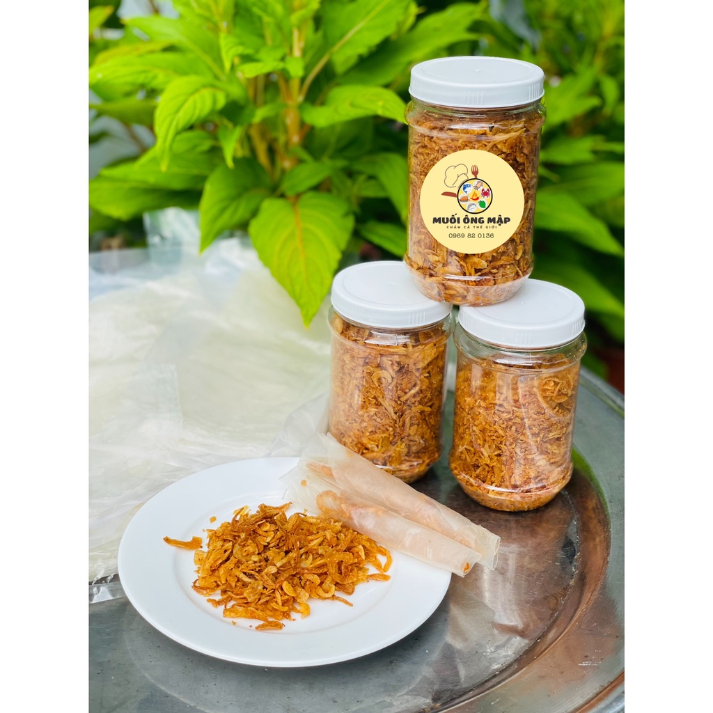 Muối hành phi, muối hành cuốn bánh tráng, Muối hành phi chay nguyên chất siêu ngon không bột