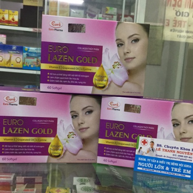 [HCM]viên uống EURO LAZEN GOLD đẹp da