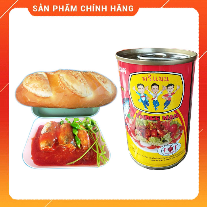 Cá nục sốt cà THREE MAN lon 155G ( 1 lon)
