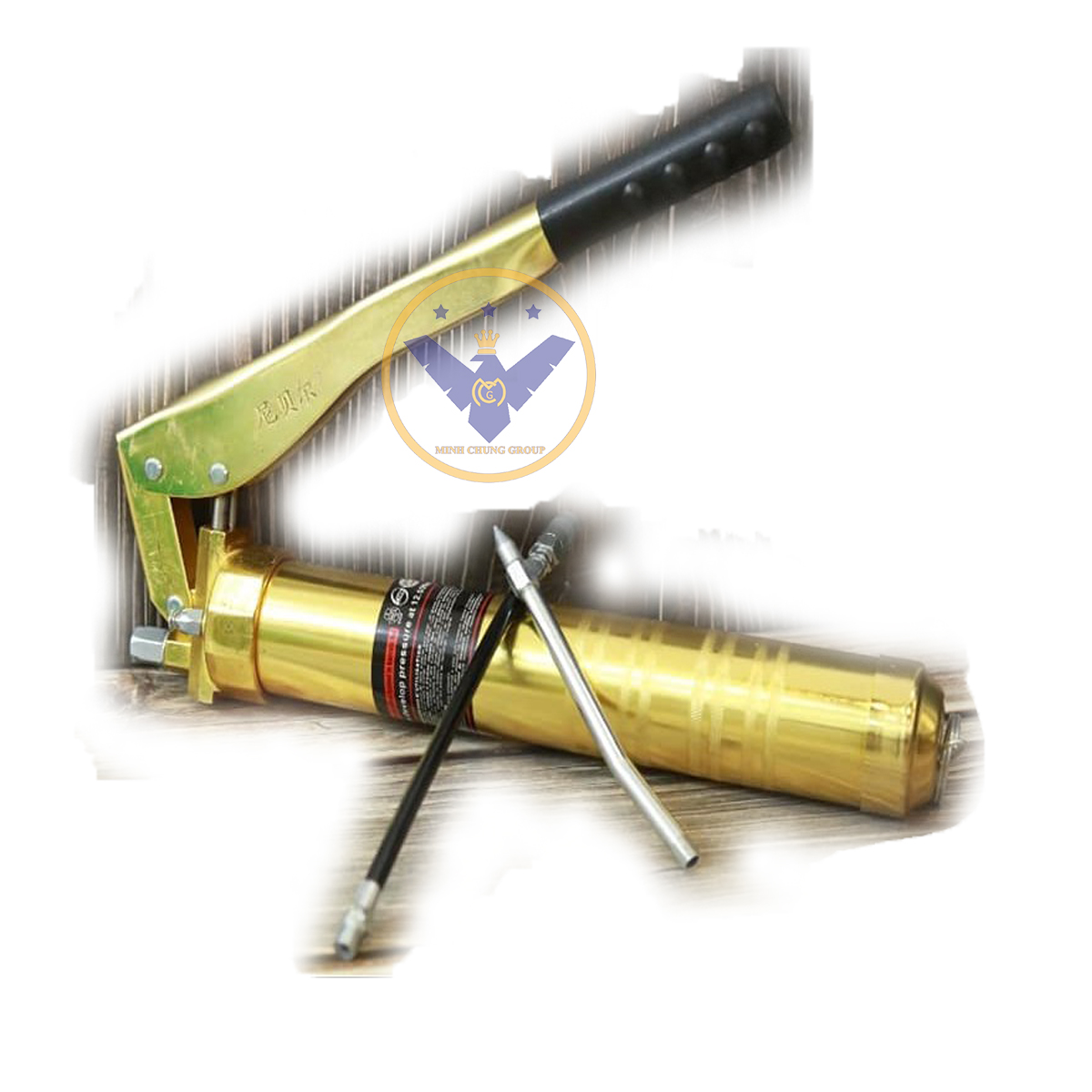 Súng bơm mỡ bằng tay Grease 2 ty vàng 900cc