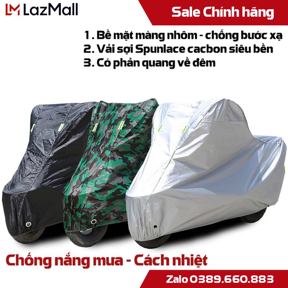 Áo trùm xe máy - Bạt phủ xe máy vài dù - Trùm xe Lead, xe Vision, xe Airblade, xe SHmode, xe SH150i, xe Future, xe Grande. Độ Che Phủ Cao , Chống Nước Tốt. Bảo Hành Uy Tín