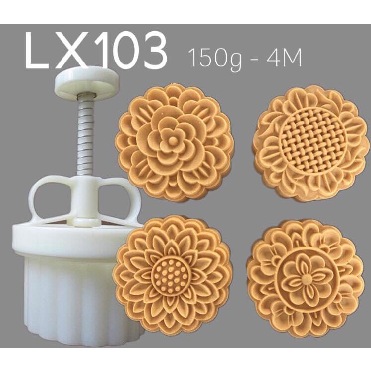 Khuôn trung thu lò xo 150g 4 mặt