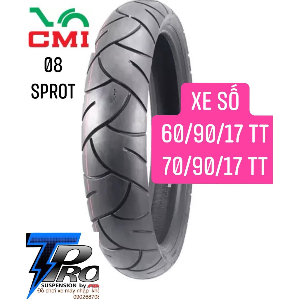 Vỏ lốp cth_08 sproty 70/90-80/90-90/80-100/70-110/70-120/70-17 inches. cheetah