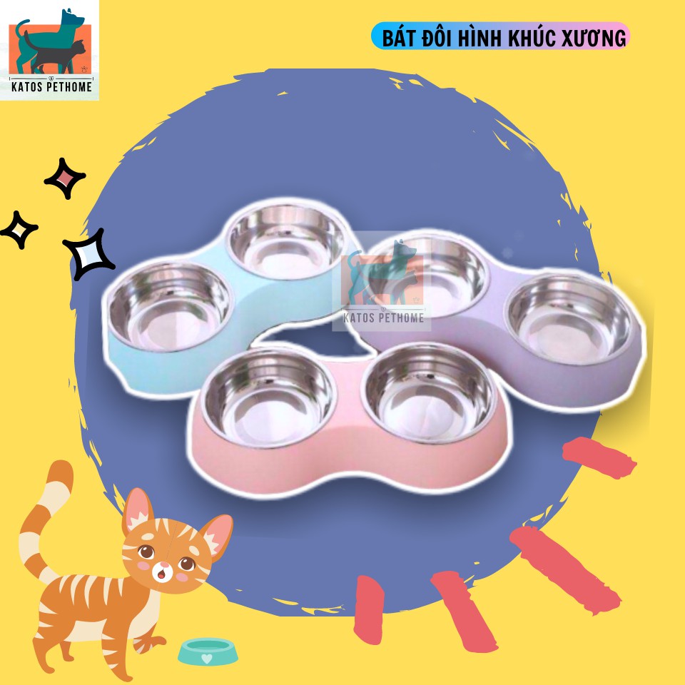 Bát đôi inox hình khúc xương