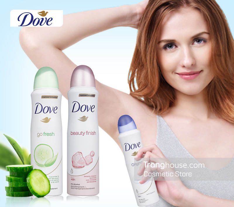 (Date: 24 tháng) [ HƯƠNG THƠM DỊU ] 01 Chai x 150ml Xịt khử mùi toàn thân Dove USA - Giao mùi ngẫu nhiên.BÁCH HÓA UY TÍN
