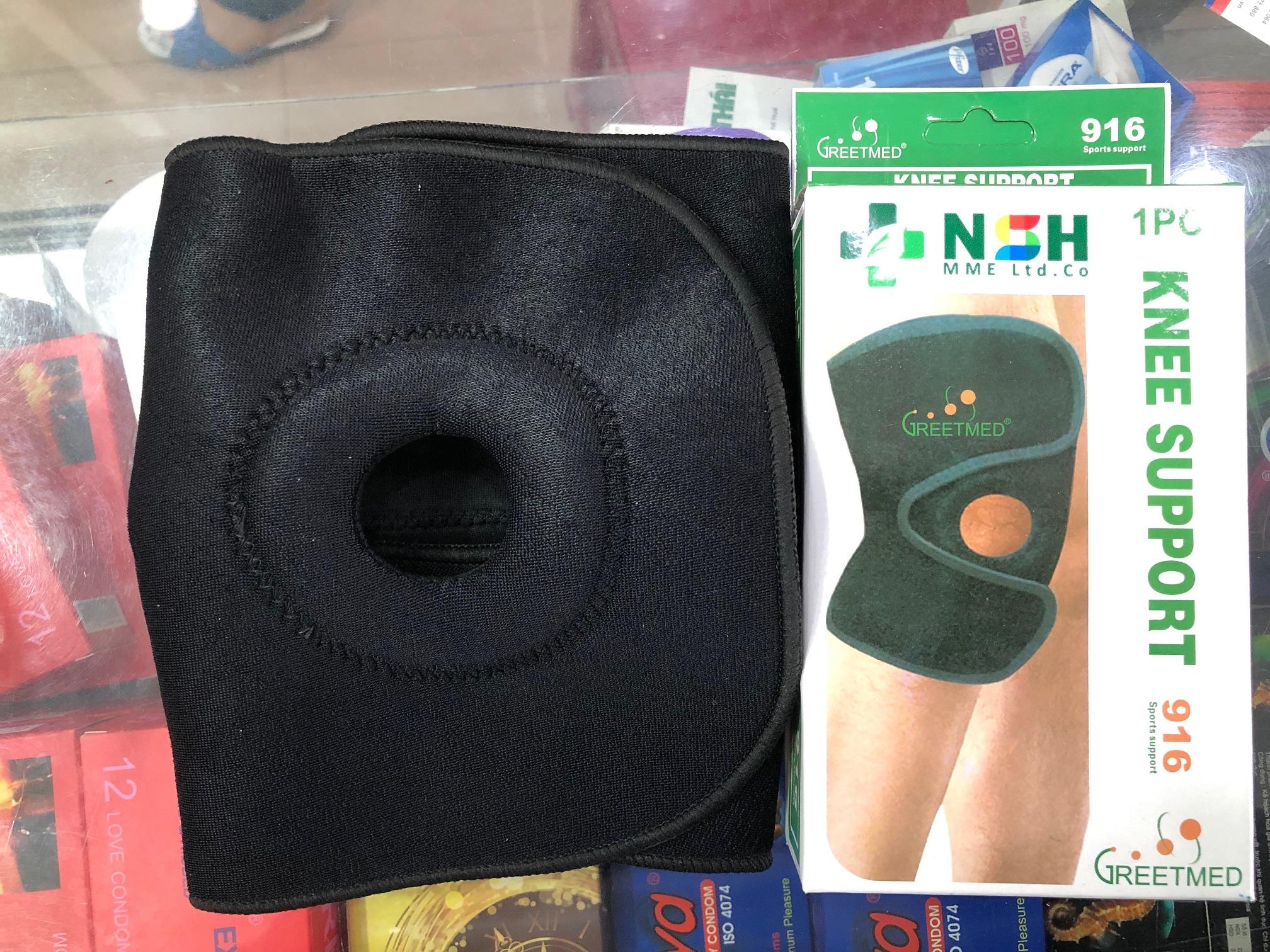 Đai thun co giãn hỗ trợ bó đầu gối Greetmed thoáng khí