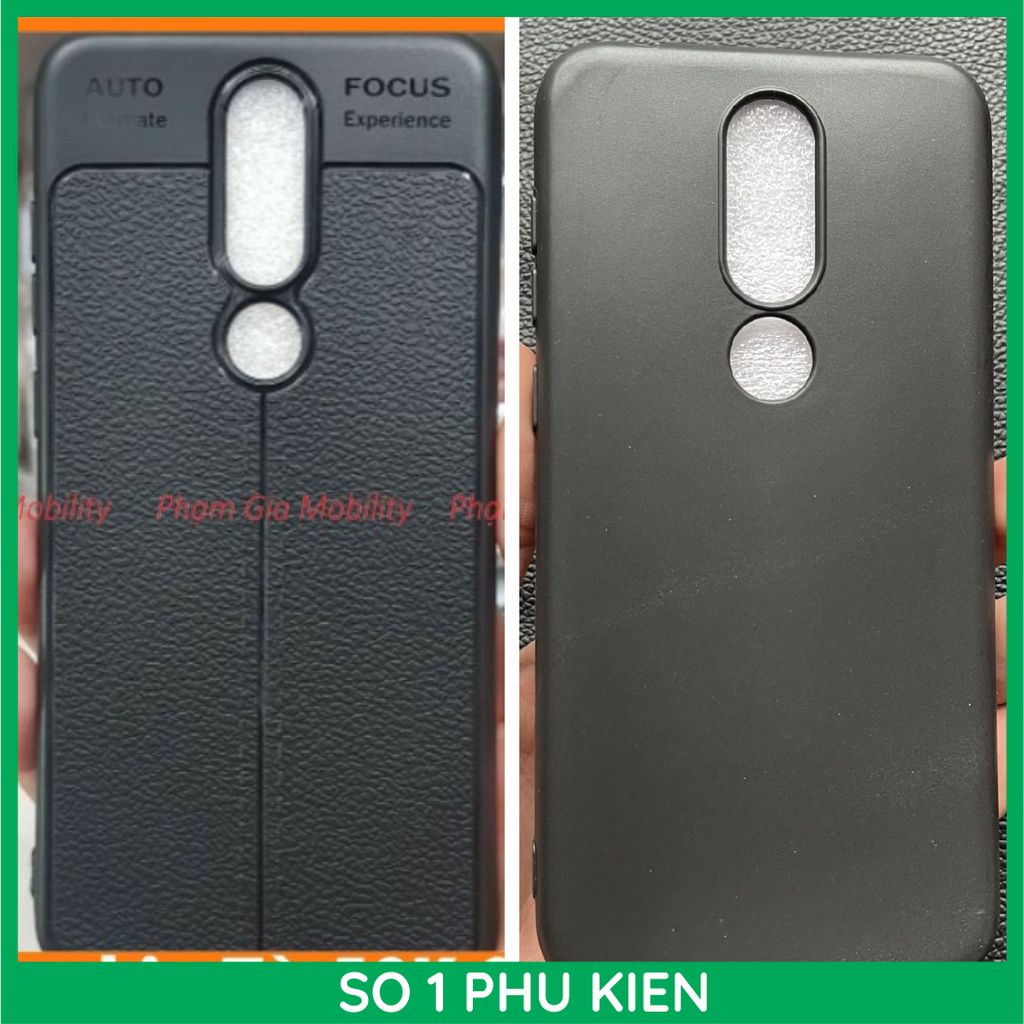 Ốp lưng nokia x5 /nokia 5.1+ / 6.1+ dẻo đen dẻo đen tpu, đen giả da auto focus có viền gồ bảo vệ cam bền đẹp